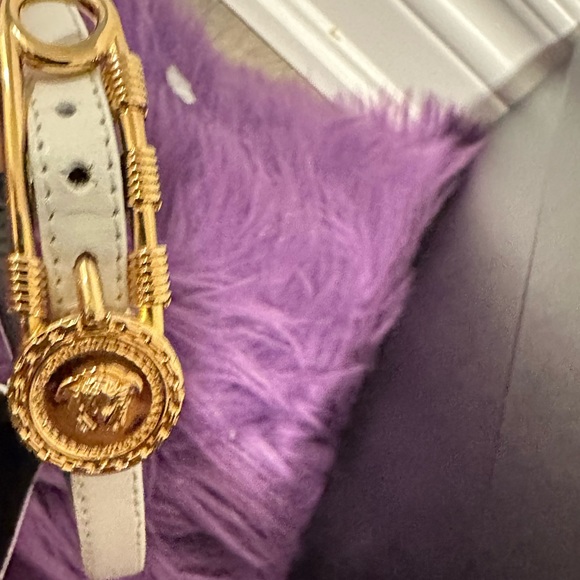 Versace Safety Pin High Heel Sandals - Picture 9 of 9